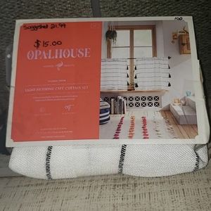 Opalhouse light filtering cafe curtain